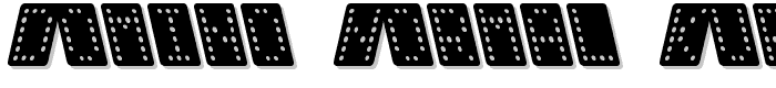 Domino normal kursiv font